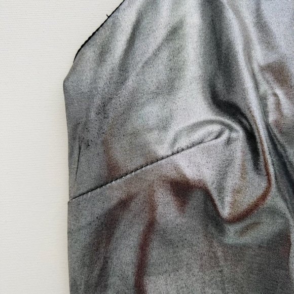 Torn by Ronny Kobo Strappy Dress Metallic Silver ( L ) - Picture 3 of 12